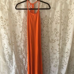 Fabletics XS long orange dress